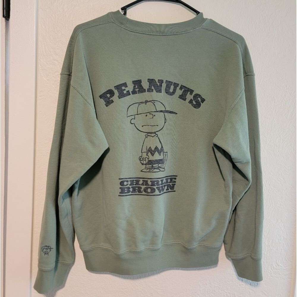 Uniqlo Peanuts Charlie Browns Baseball Team Crewneck Graphic Pullover Sweatshirt - Picture 3 of 4